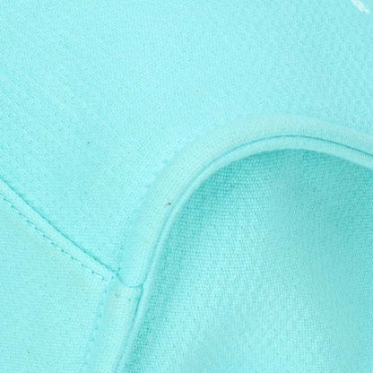 CHANEL Deauville Chain Shoulder Bag Light Blue Gold Size MM