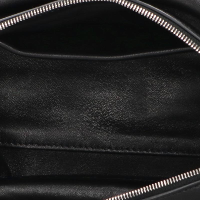 ASTRA Black Lambskin Leather Shoulder Bag