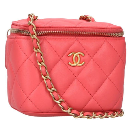 CHANEL Pink Gold Matelassé Shoulder Bag