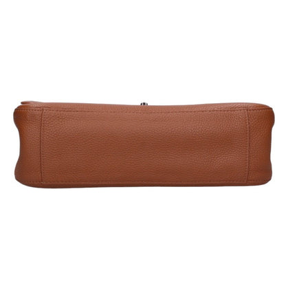CHANEL AS6231 Maxi Grained Brown Silver Shoulder Bag