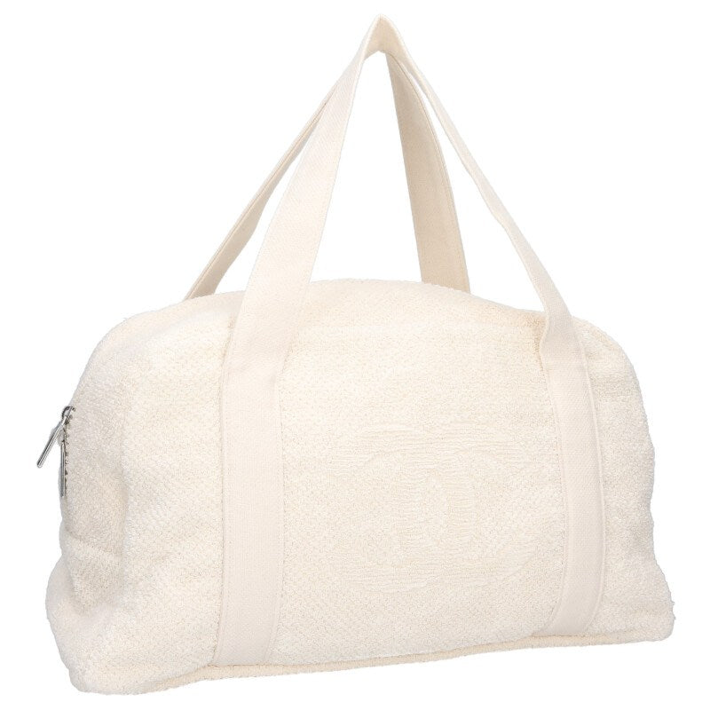 CHANEL CC Mark Terry Cloth Towel Pouch Beach Size ONE SIZE