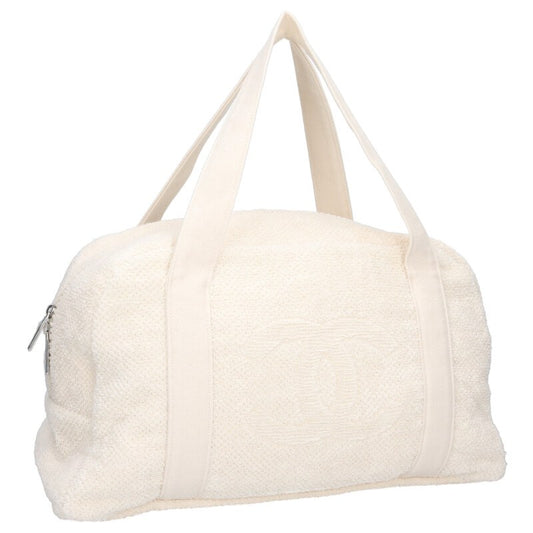 CHANEL CC Mark Terry Cloth Towel Pouch Beach Size ONE SIZE
