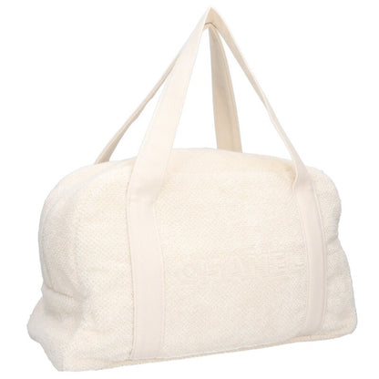 CHANEL CC Mark Terry Cloth Towel Pouch Beach Size ONE SIZE