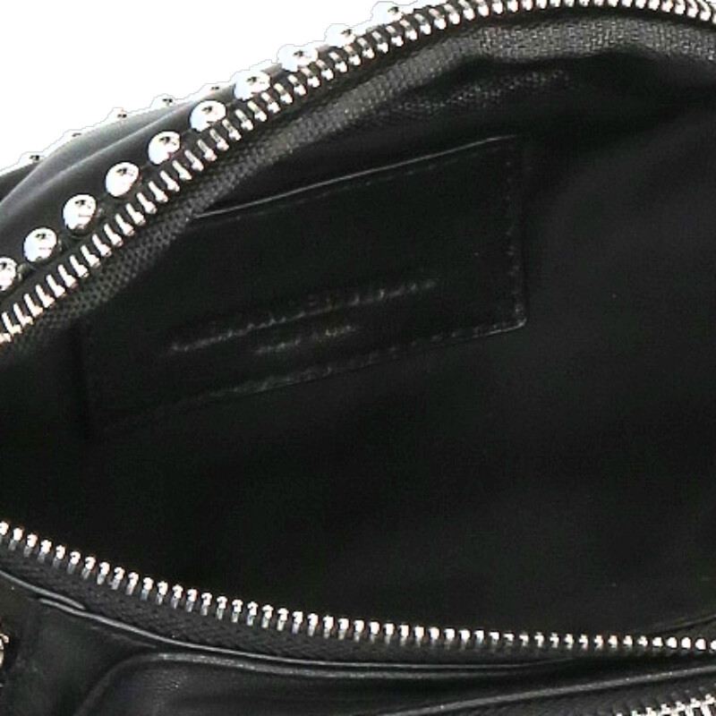 ALEXANDER WANG Black Studded Waist Bag Size ONE SIZE