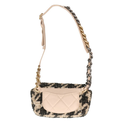 CHANEL 19 CC Logo Tweed Belt Bag Multi Size ONE SIZE