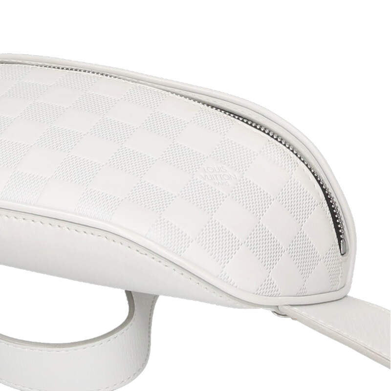 LOUISVUITTON Damier Infini Waist Bag White Size ONE SIZE