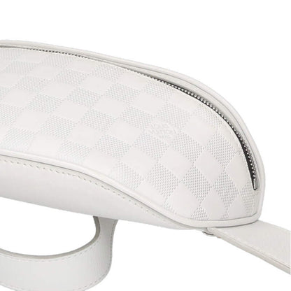 LOUISVUITTON Damier Infini Waist Bag White Size ONE SIZE