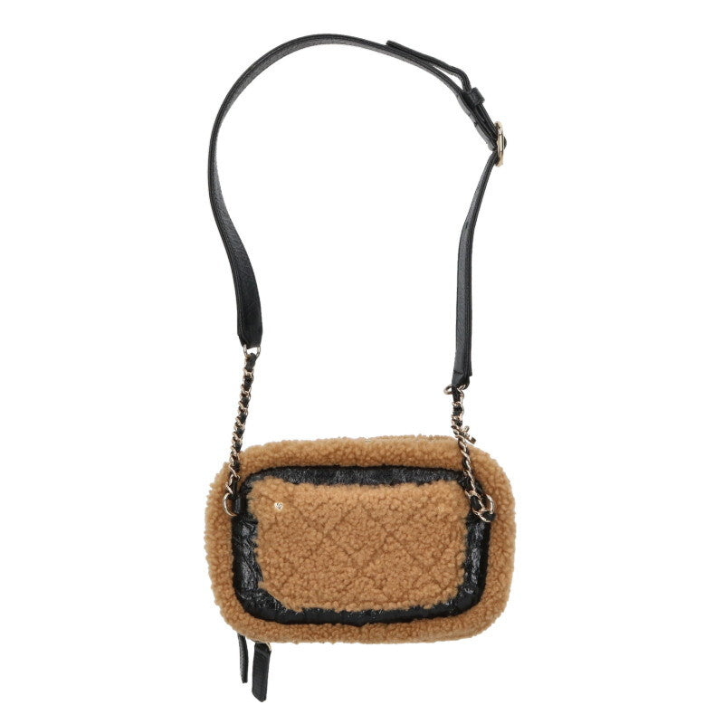CHANEL CC Logo Shearling Belt Bag Multi Size ONE SIZE