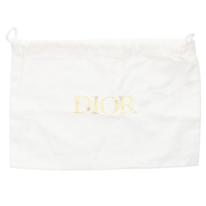 DIOR Caro Heart Leather Chain Pouch Black Size ONE SIZE
