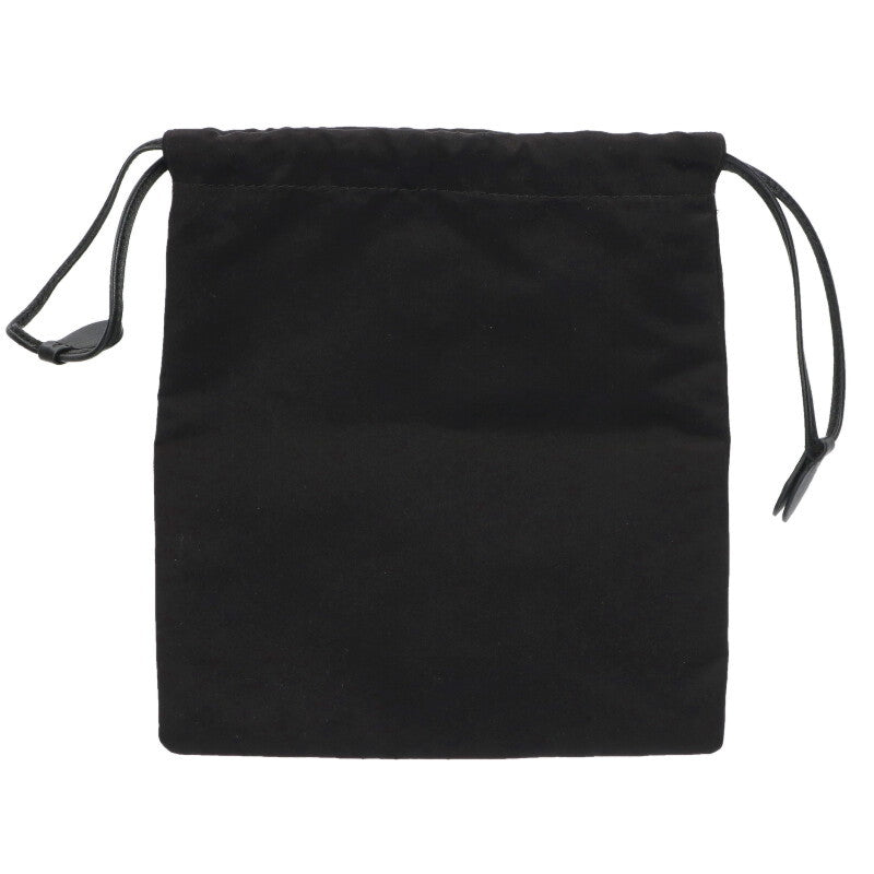 MIU MIU Duchesse Nylon Drawstring Pouch Black Size ONE SIZE