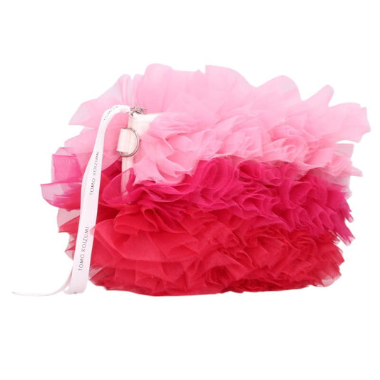 TOMO KOIZUMI Ruffle Pouch Pink Size ONE SIZE