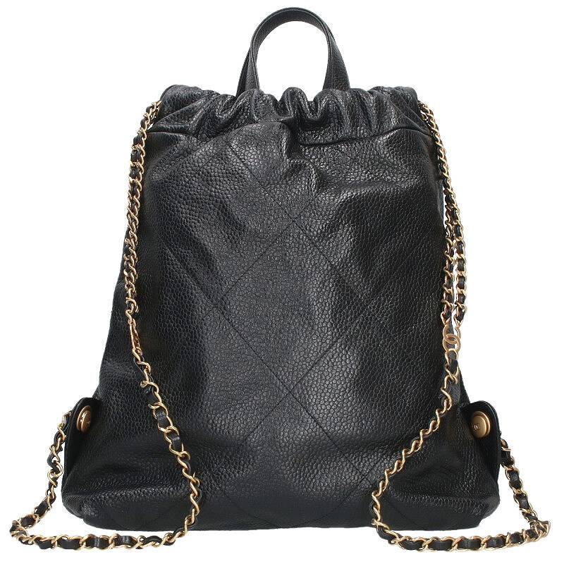 CHANEL CHANEL 22 Caviar Skin Chain Backpack Size ONE SIZE