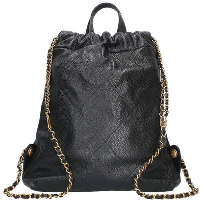 CHANEL CHANEL 22 Caviar Skin Chain Backpack Size ONE SIZE