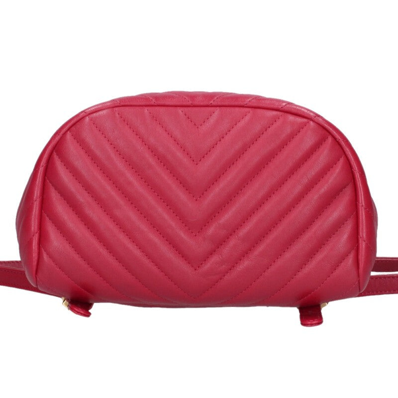 CHANEL Chevron Lambskin Backpack Multi Size ONE SIZE