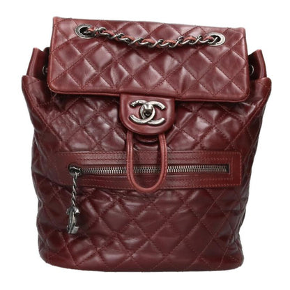 CHANEL Matelasse Calfskin Chain Backpack Size ONE SIZE