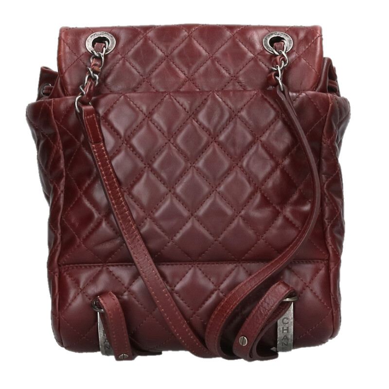 CHANEL Matelasse Calfskin Chain Backpack Size ONE SIZE