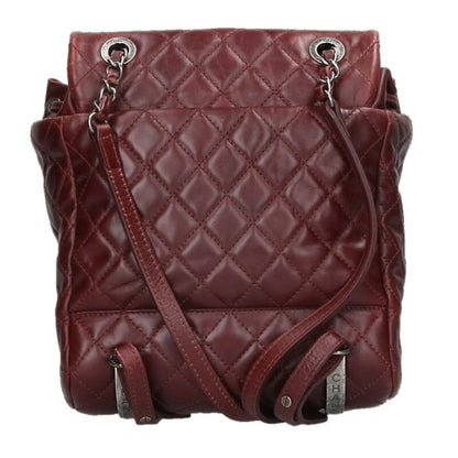 CHANEL Matelasse Calfskin Chain Backpack Size ONE SIZE
