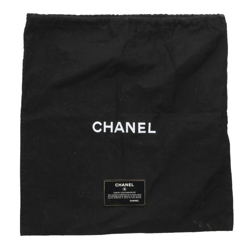 CHANEL Chevron Studded Leather Backpack Silver Size ONE SIZE