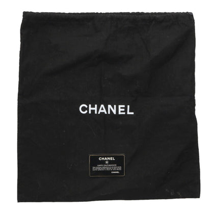 CHANEL Chevron Studded Leather Backpack Silver Size ONE SIZE