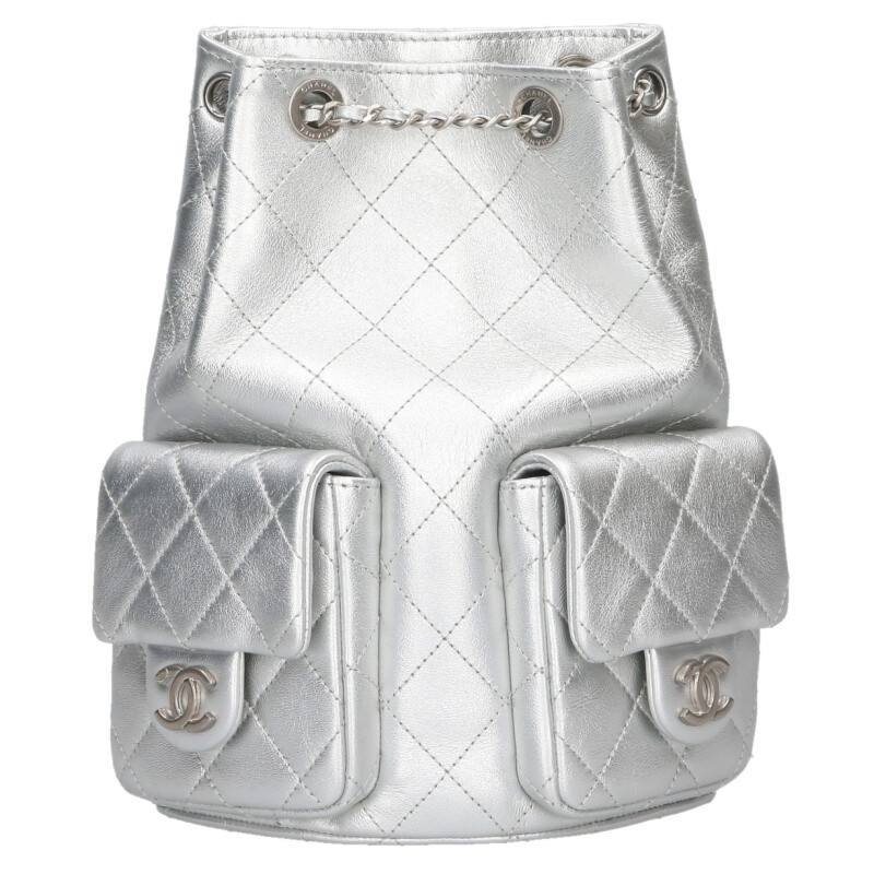 CHANEL Matelassé Quilted Leather Backpack Size ONE SIZE
