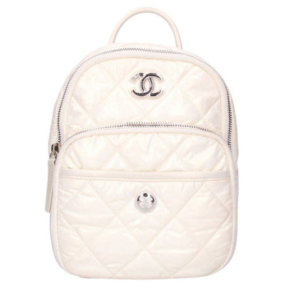 CHANEL Neige Collection Nylon Chain Backpack Size ONE SIZE