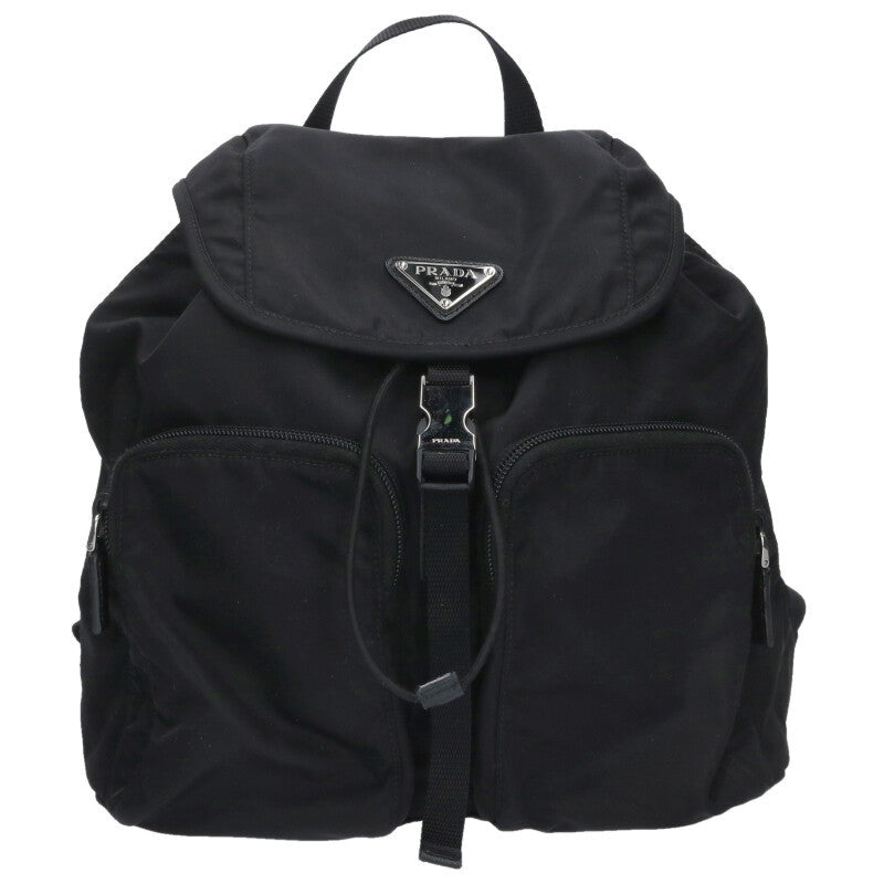 PRADA Re-Nylon Triangle Logo Nylon Backpack Size ONE SIZE