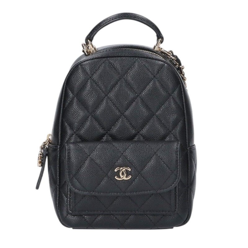 CHANEL AP3753 Matelassé CC Caviar Mini Size ONE SIZE