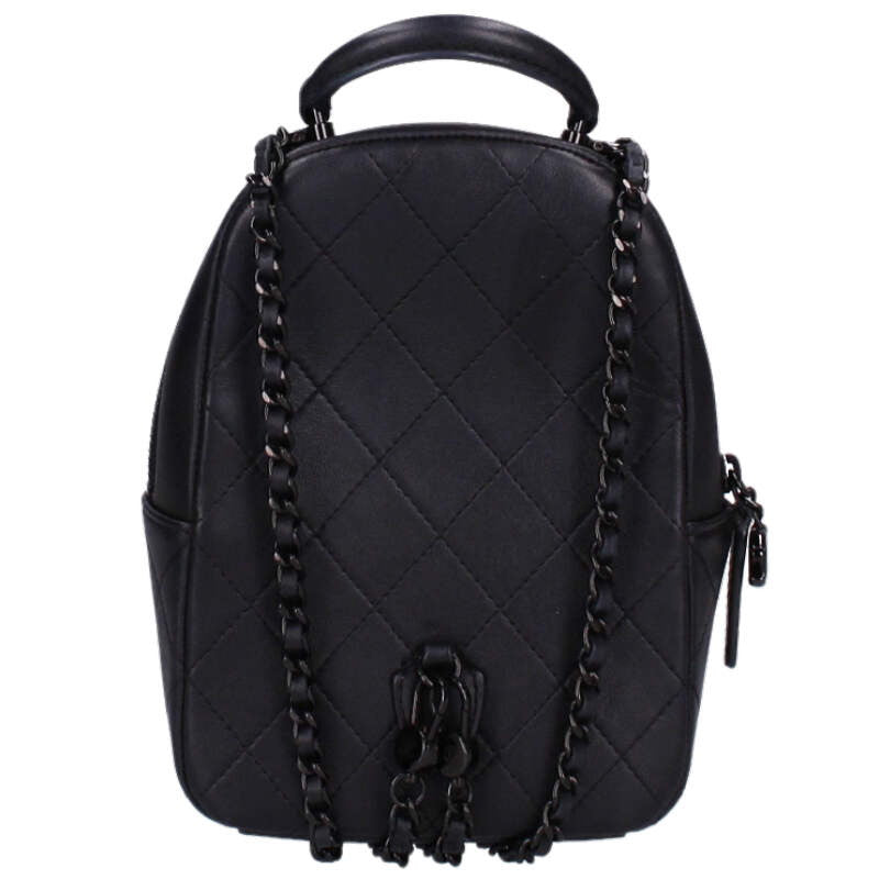 CHANEL AP3753 Matelassé CC Leather Daypack Size ONE SIZE
