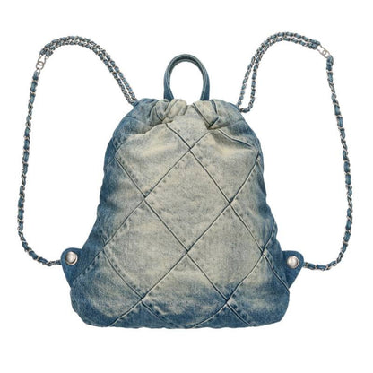 CHANEL Chanel 22 AS3859 Denim Chain Backpack Multi
