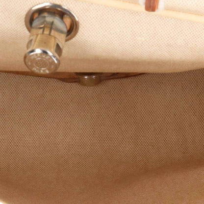 HERMES Herbag Ad PM Toile Leather Backpack Brown Size PM