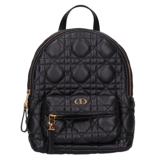 DIOR Cannage Mini Lambskin Backpack Black Size ONE SIZE