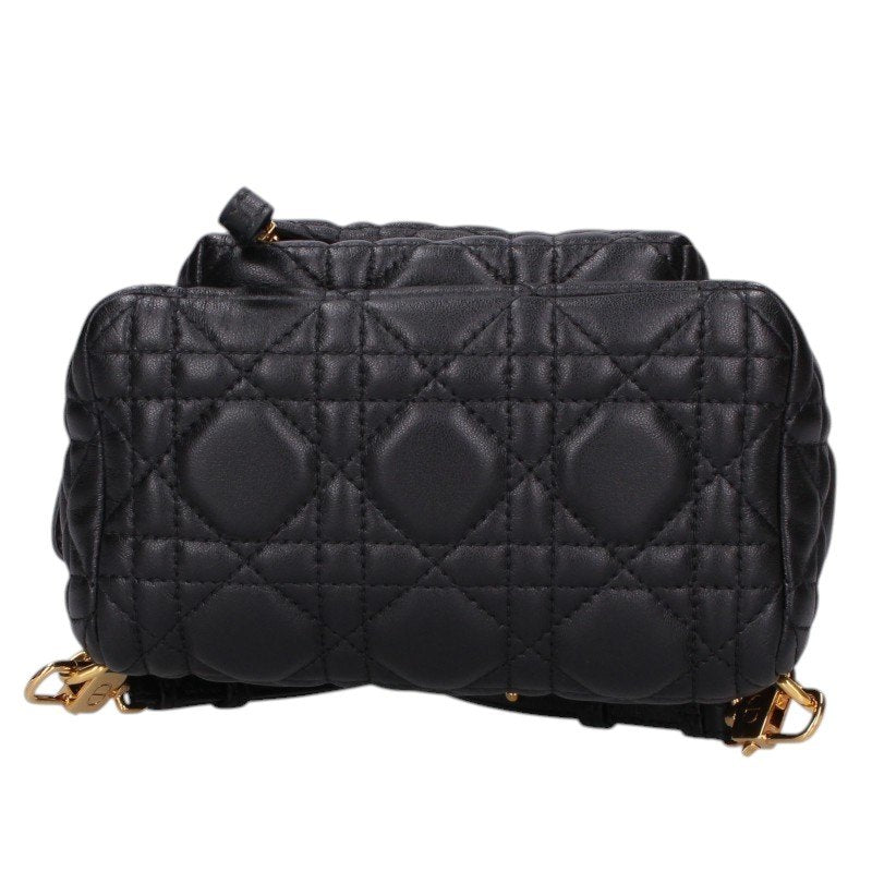 DIOR Cannage Mini Lambskin Backpack Black Size ONE SIZE