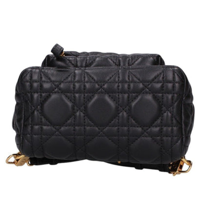 DIOR Cannage Mini Lambskin Backpack Black Size ONE SIZE