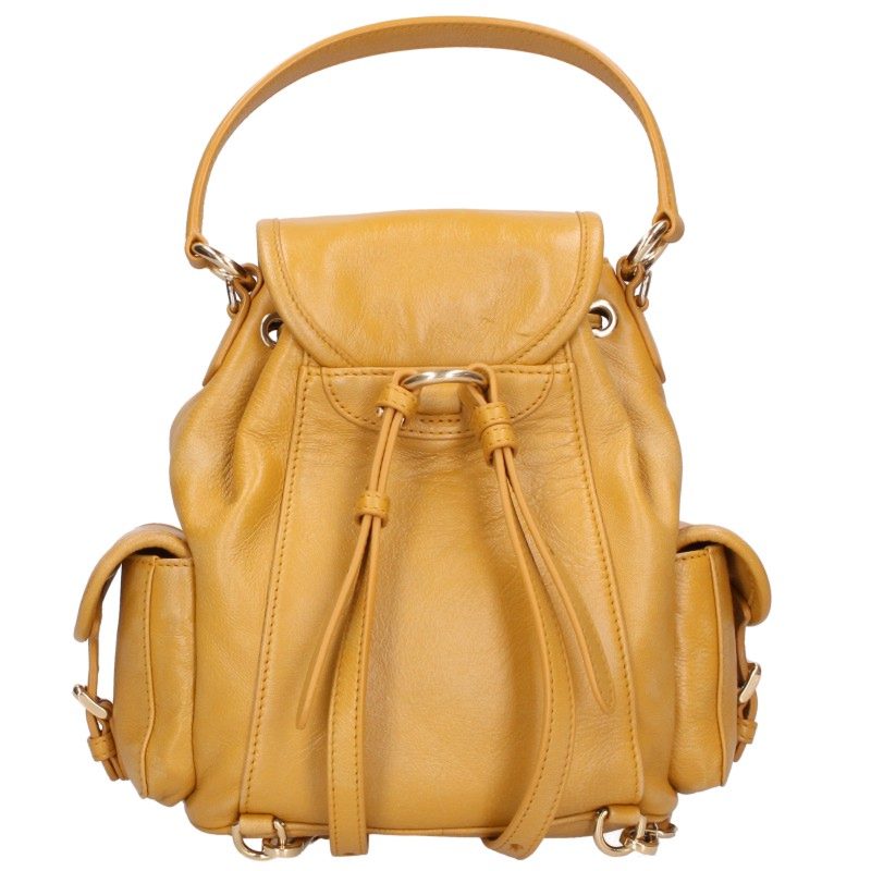 miumiu Yellow Backpack Size ONE SIZE