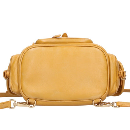 miumiu Yellow Backpack Size ONE SIZE