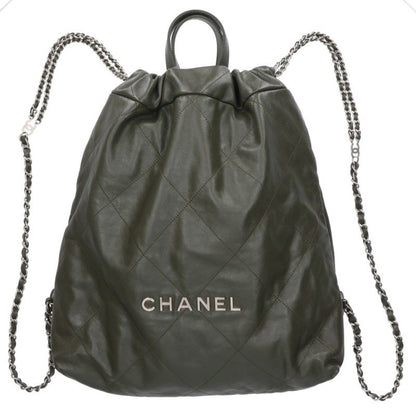 CHANEL 22 Large Shiny Calfskin Backpack Multi Size ONE SIZE