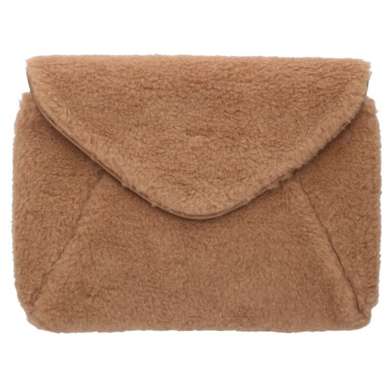 MaxMara Fur Clutch Bag Beige Size ONE SIZE