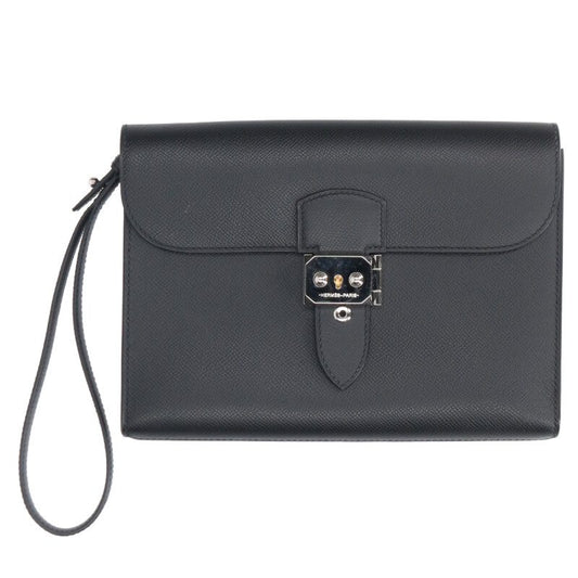HERMES Sac a Depeches 24 Veau Epsom Clutch Bag Size ONE SIZE