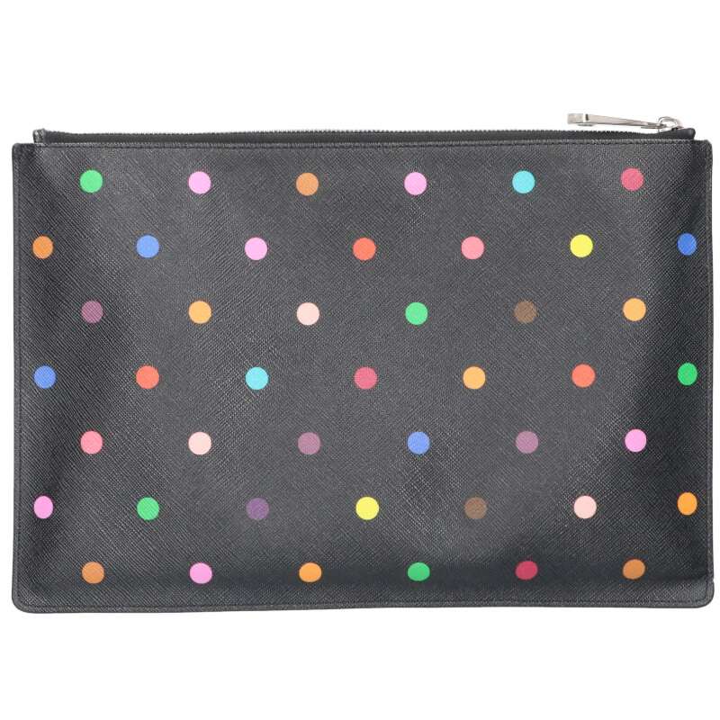GIVENCHY Multi-Color Dot PVC Leather Clutch Size ONE SIZE