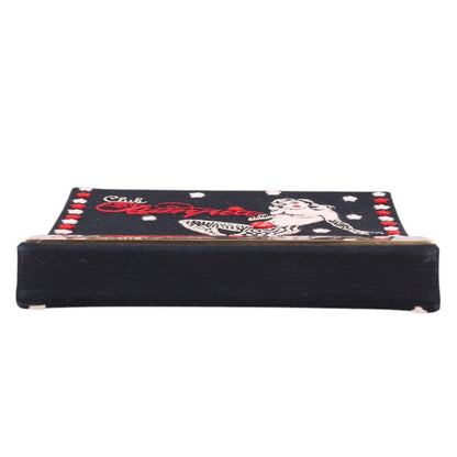 Olympia Le-Tan Embroidered Clutch Bag Black Size ONE SIZE