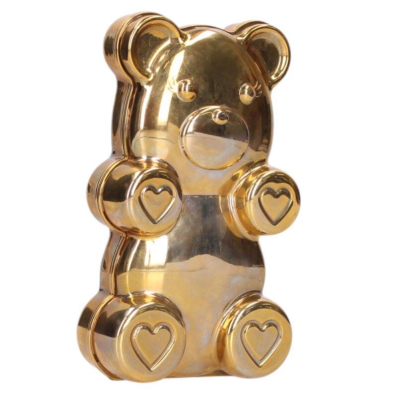 CharlotteOlympia Bear Motif Clutch Bag Gold Size ONE SIZE