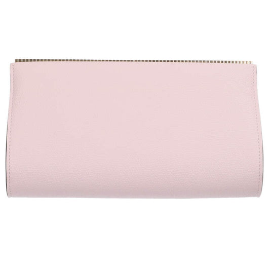 Valextra Evening Leather Clutch Bag Pink/Gold Size ONE SIZE