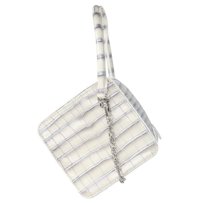 LOUISVUITTON Crocodile Square Handbag White Size ONE SIZE