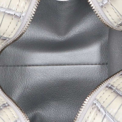 LOUISVUITTON Crocodile Square Handbag White Size ONE SIZE