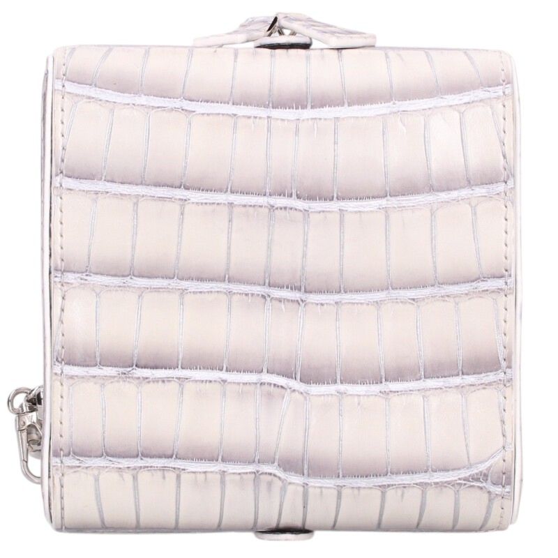 LOUISVUITTON Crocodile Square Handbag White Size ONE SIZE