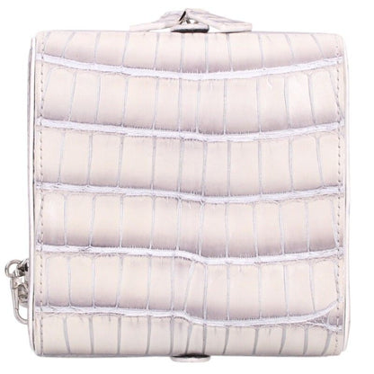 LOUISVUITTON Crocodile Square Handbag White Size ONE SIZE