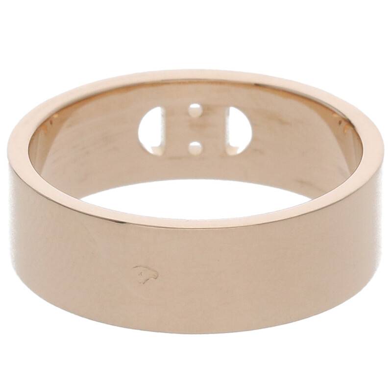 HERMES H d'Ancre K18PG Diamond Ring Pink Gold Size ONE SIZE