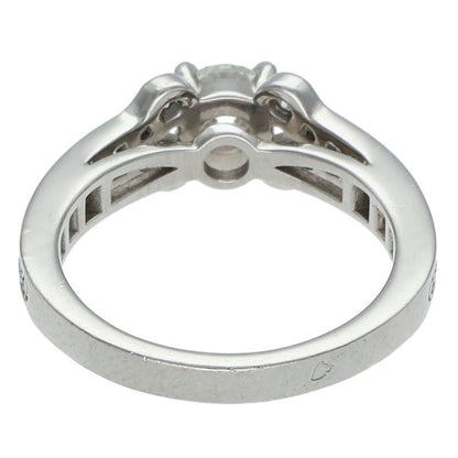 Cartier Solitaire Ballerine Pt950 Diamond Ring Size ONE SIZE