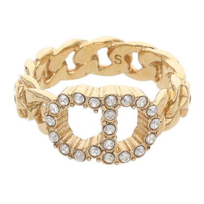 Christian Dior CLAIR D LUNE Rhinestone Ring Size ONE SIZE