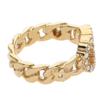 Christian Dior CLAIR D LUNE Rhinestone Ring Size ONE SIZE